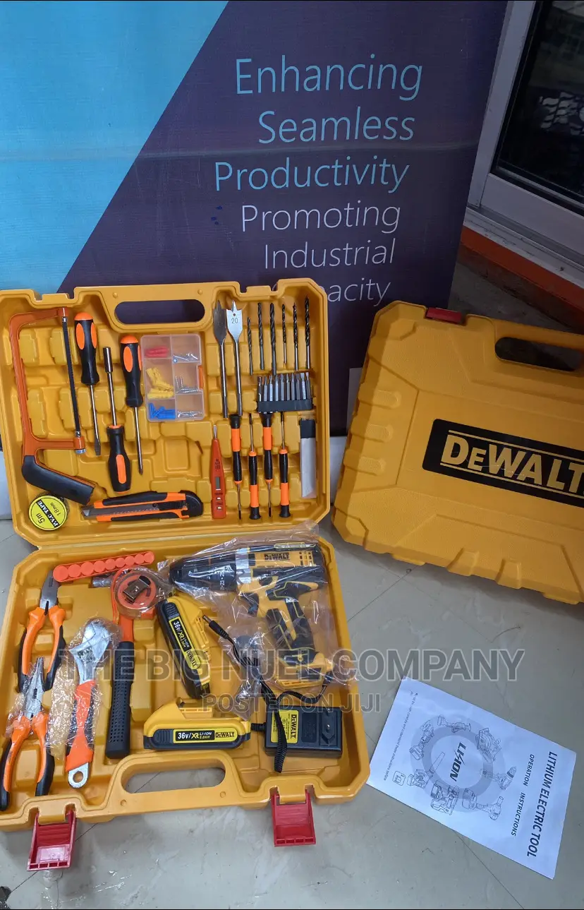 DEWALT Tools Box With Battery Drill 36v