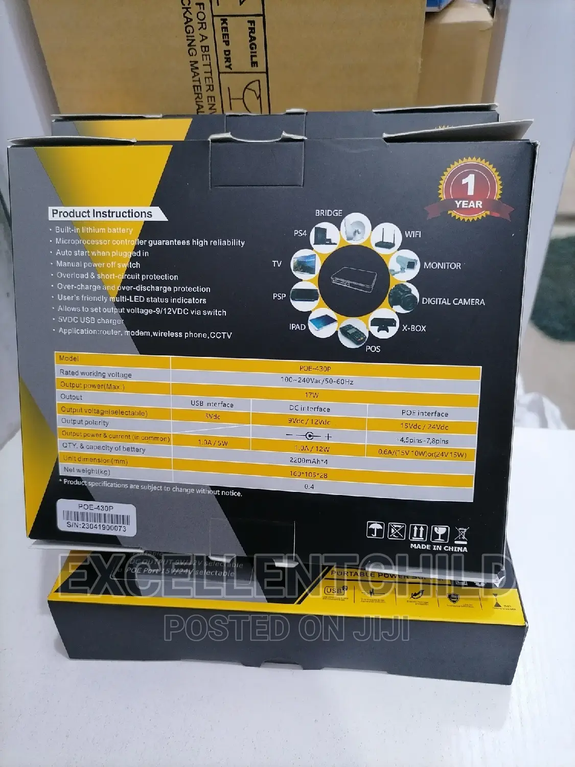 SKE (Router Power Bank) MINI DC UPS 8800mah Multifunctional