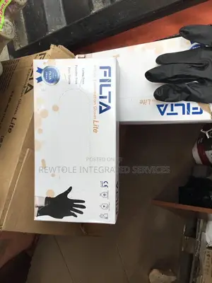 Black Nitrile Powder Free Glove