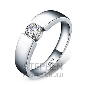 Never Fade White Gold Engagement Silver Ring