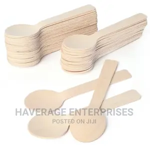 500 Mini Wooden Spoons/Fork Disposable