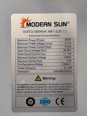 300W Mono Solar Panel