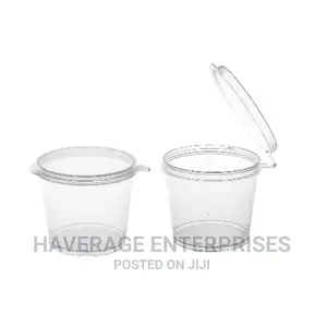 Disposable Sauce Cups With Attached Lids -1oz(30ml) 1,000pcs