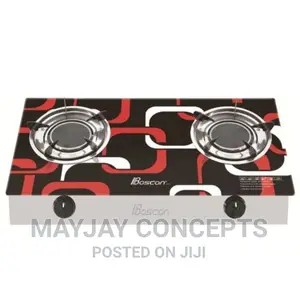 BOSCON Infrared Glass Table Top Gas Cooker-No Flame,No Smoke