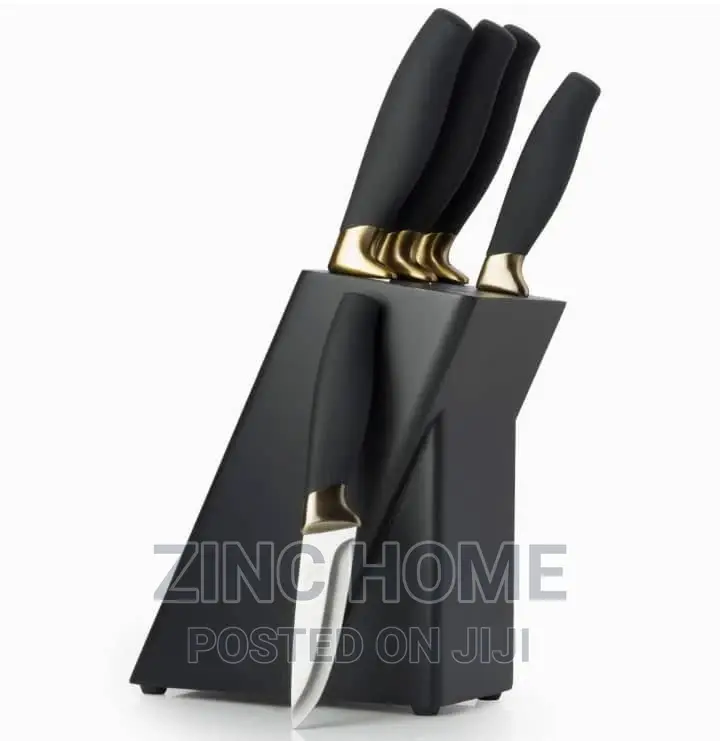 Taylor's Eye Brooklyn Brass Knife Block Set