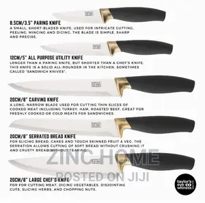 Taylor's Eye Brooklyn Brass Knife Block Set
