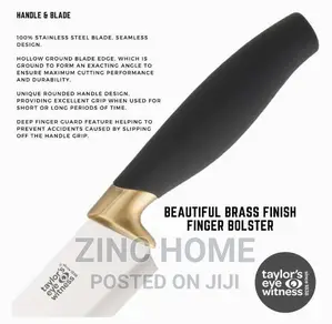 Taylor's Eye Brooklyn Brass Knife Block Set