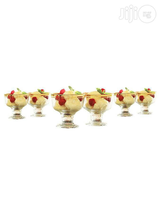 Classic Gold 6 Footed Sundae Dishes