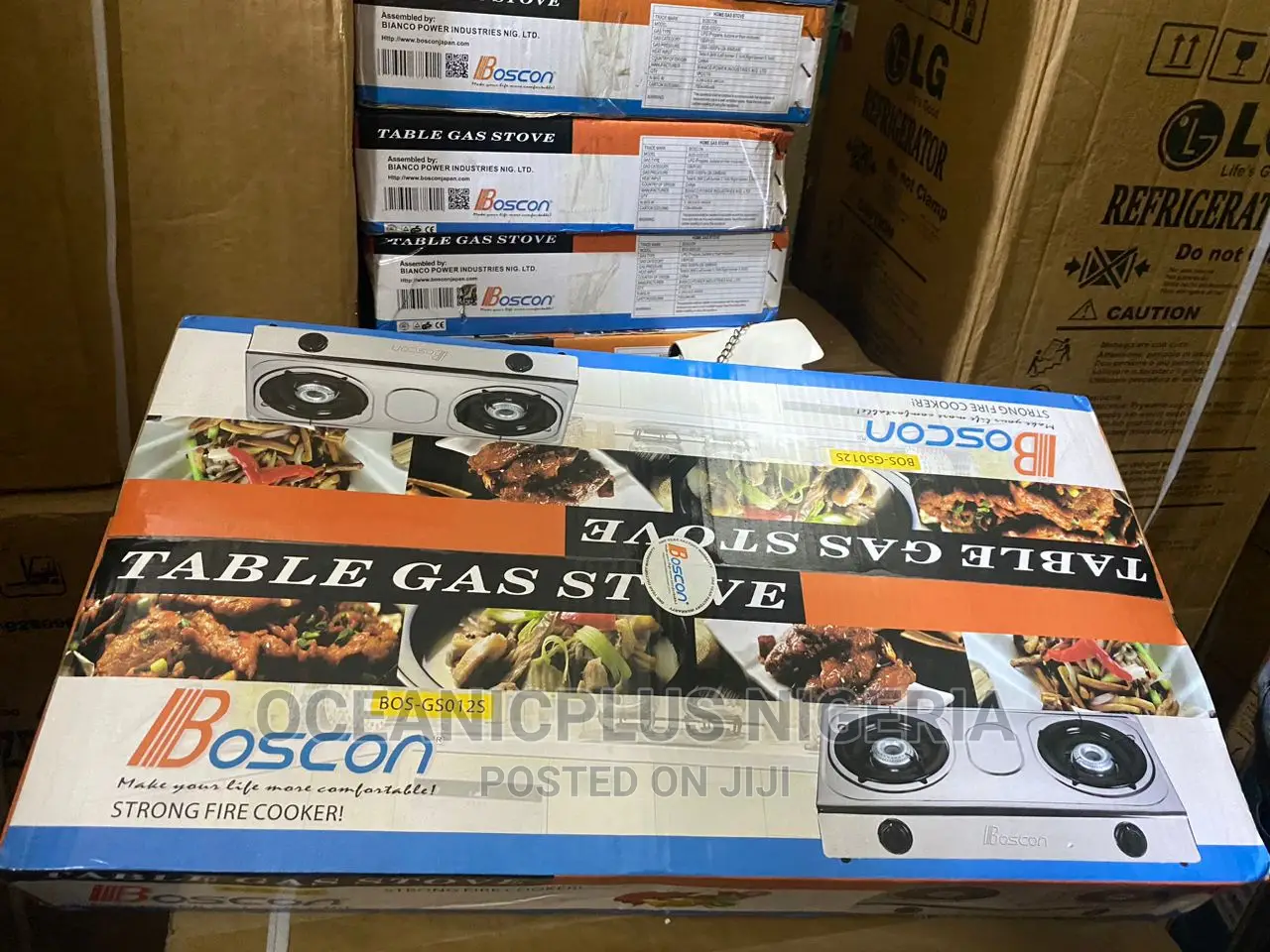 Boscon 2 Burner Gas Cooker - No Pot Stain