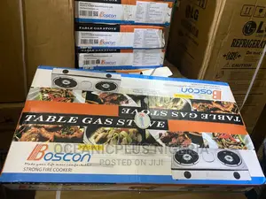 Boscon 2 Burner Gas Cooker - No Pot Stain