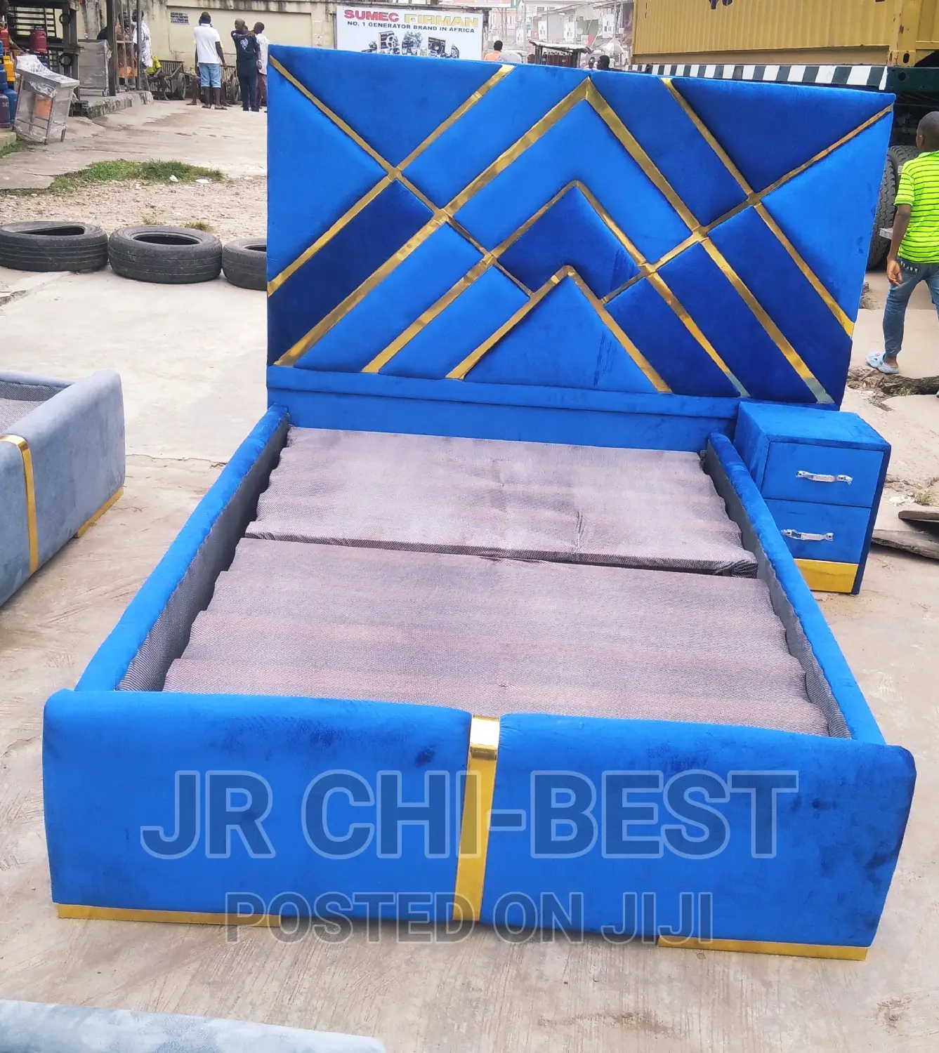 4 and a Half by 6 Padded Bedframe