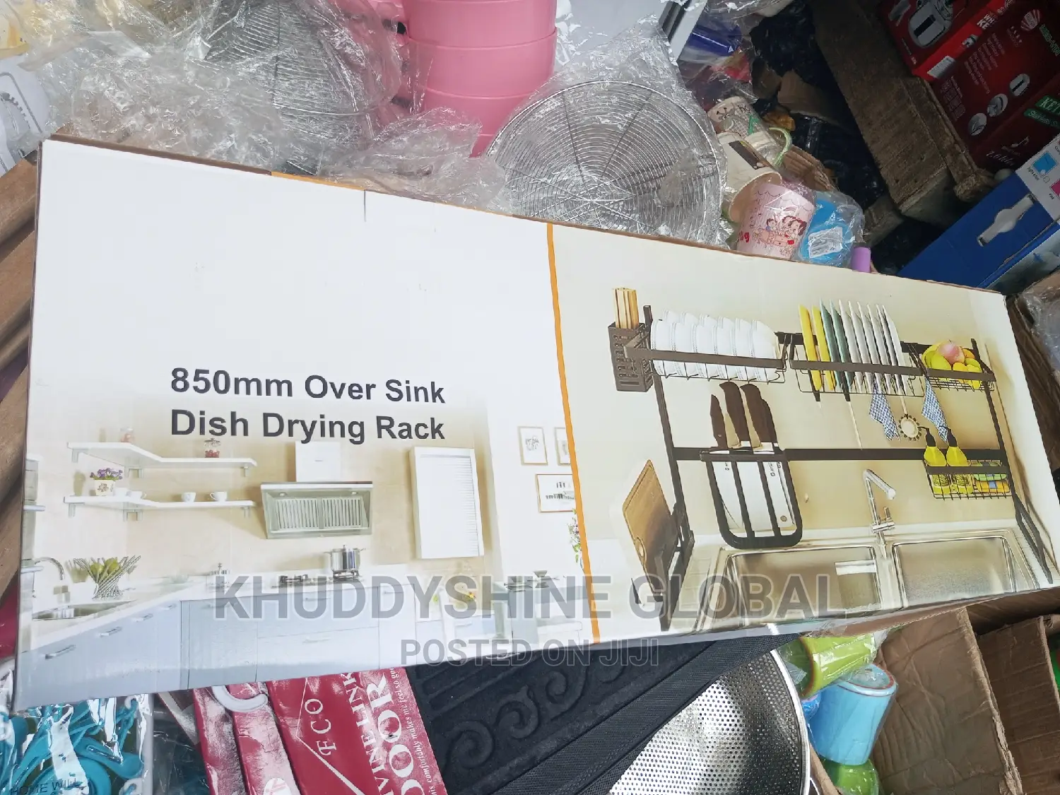 850mm Over Sink Dish Drying Rack Plate Rack