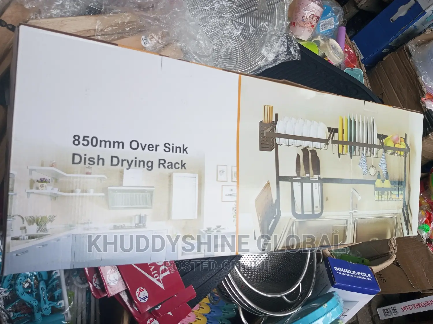 850mm Over Sink Dish Drying Rack Plate Rack
