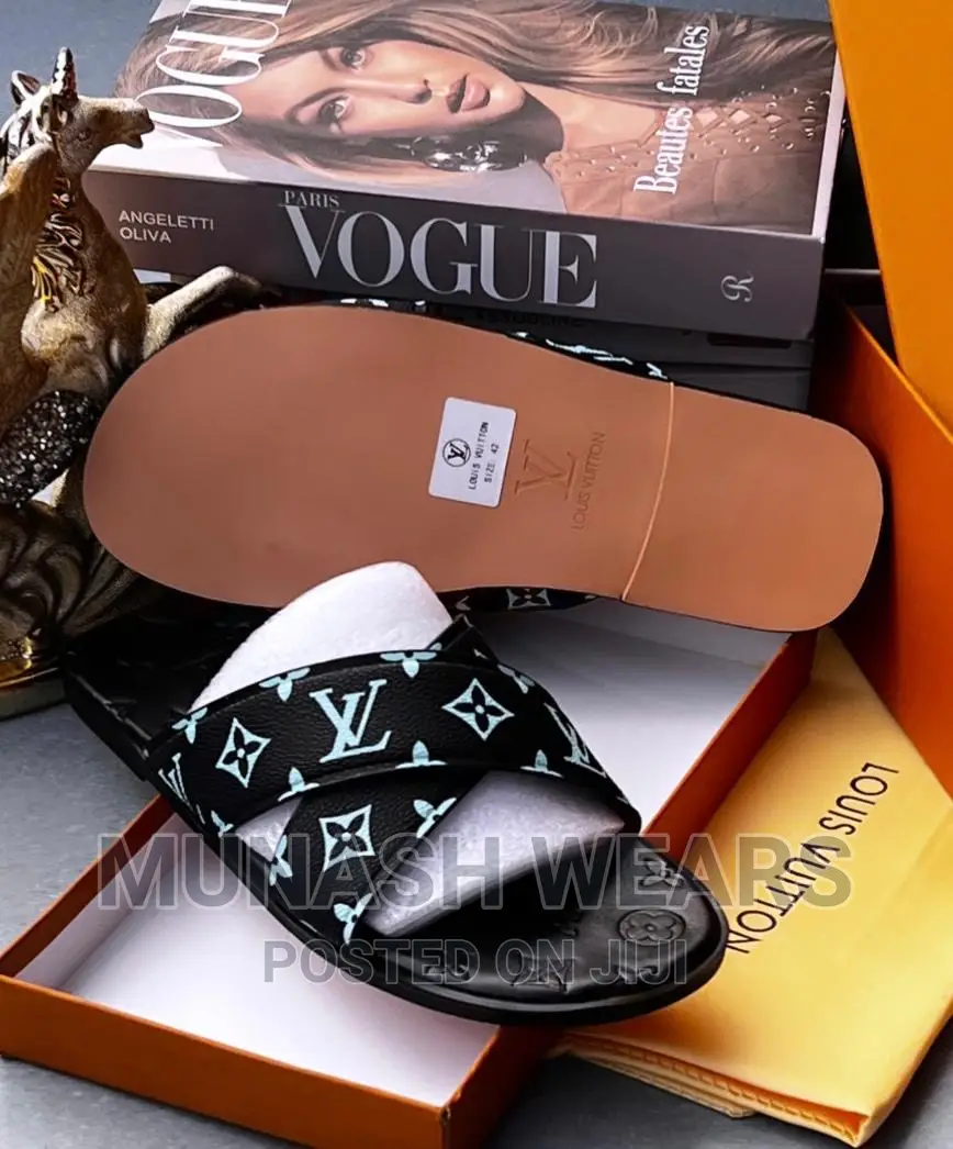 Louis Vuitton Leather Slipers