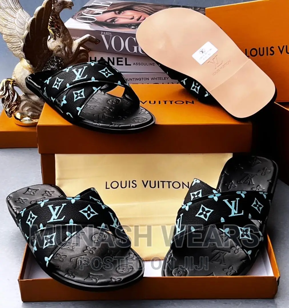 Louis Vuitton Leather Slipers