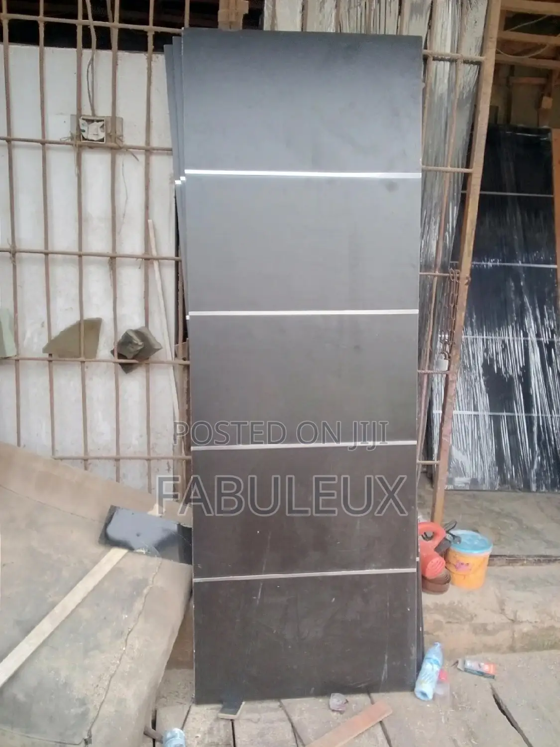 Chromed Walnut Door