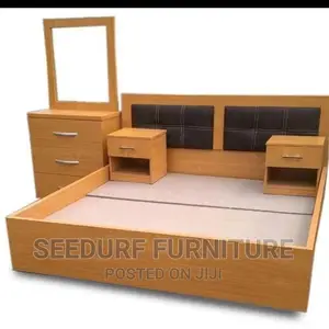 A Bed Frame Plus a Dresser