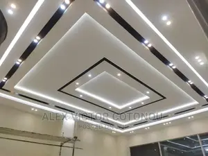 Pop Ceiling, Wall Screeding,Tv Stand and Inside Decorations