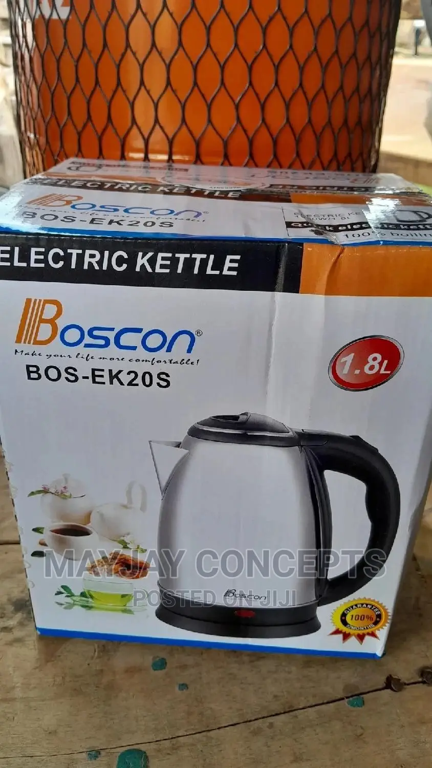 Boscon Electric Stainless Jug/Kettle - 1.8litres - 1350watts