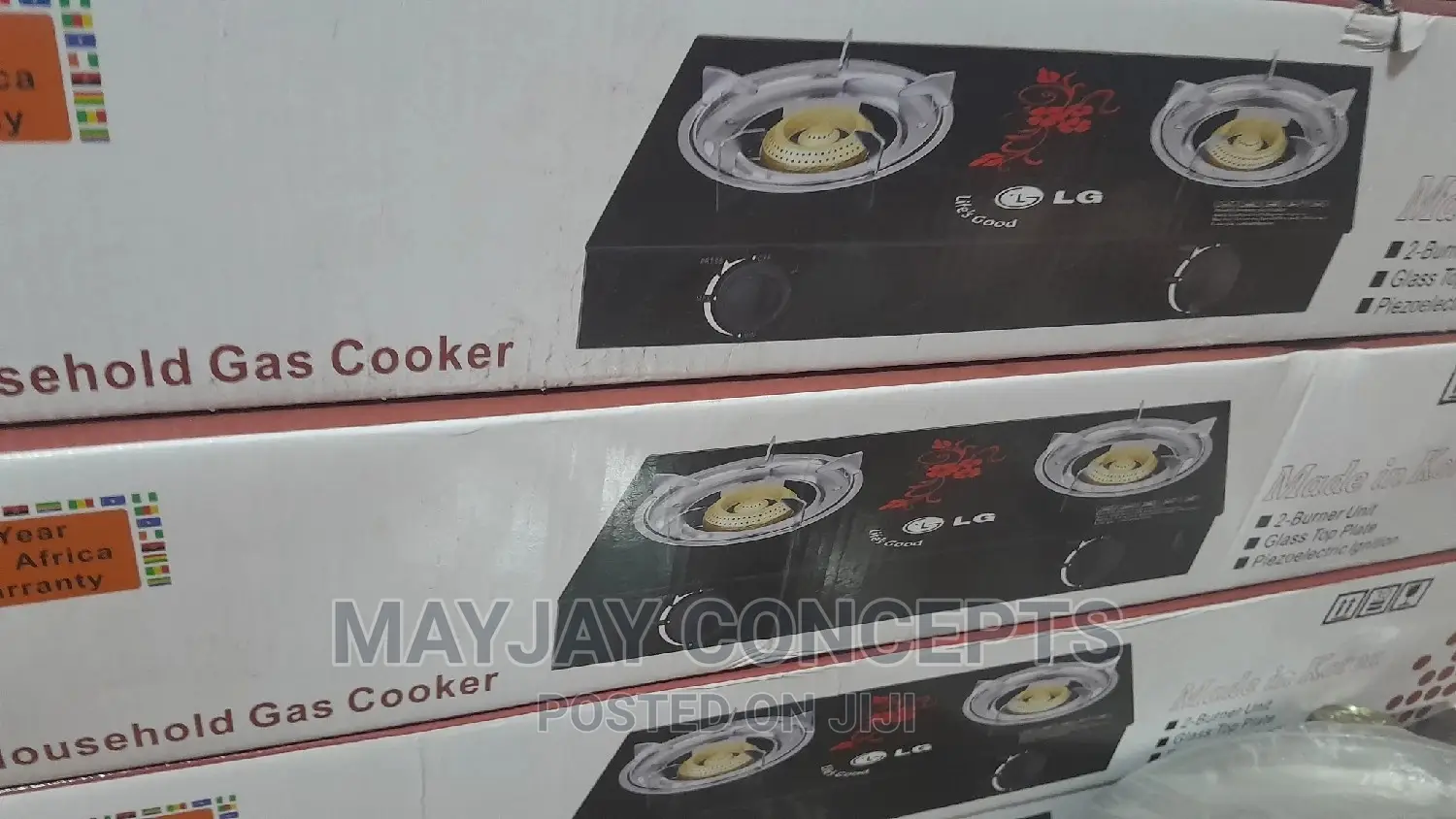 LG Thick Glass Top Table Burner-Automatic Ignition