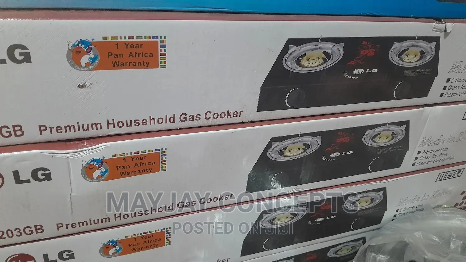 LG Thick Glass Top Table Burner-Automatic Ignition