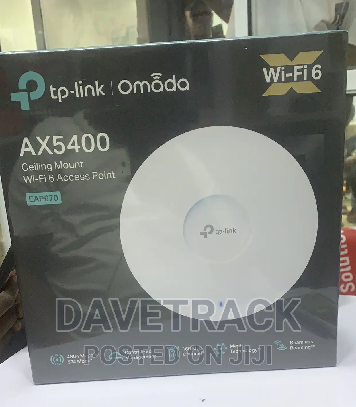 Tp-Link Wifi 6 Ceiling Mount Wireless Router - Ax5400 Eap670