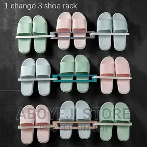 3in1 Foldable Shelf Slipper Rack Hanging Shoe Organizer,