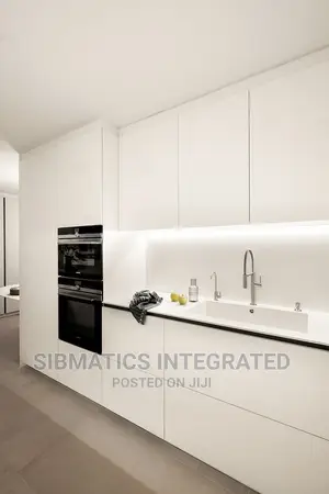 Kitchen Cabinets With Corian Finishing