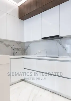 Luxury Kitchen Cabinets With Corian Finishing