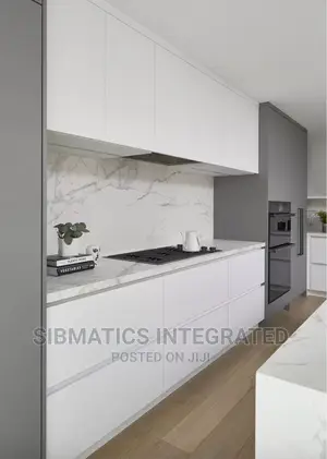 Luxury Kitchen Cabinets With Corian Finishing