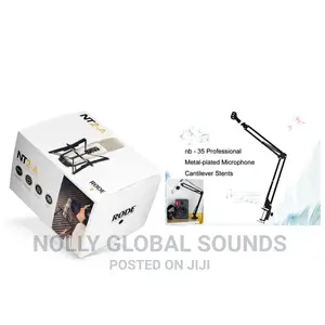 Rode NT2-A Studio Microphone + Boom Arm Table Mic Stand