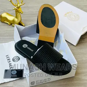 Quality Hermes X Bally Leather Slipers