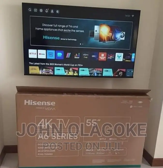 Hisense A6 Series 55-Inch Class Uhd Smart 55a6h Black