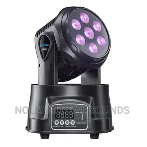 Mini Moving / Rotating Head Stage Light 7LED RGBW DMX512 10w