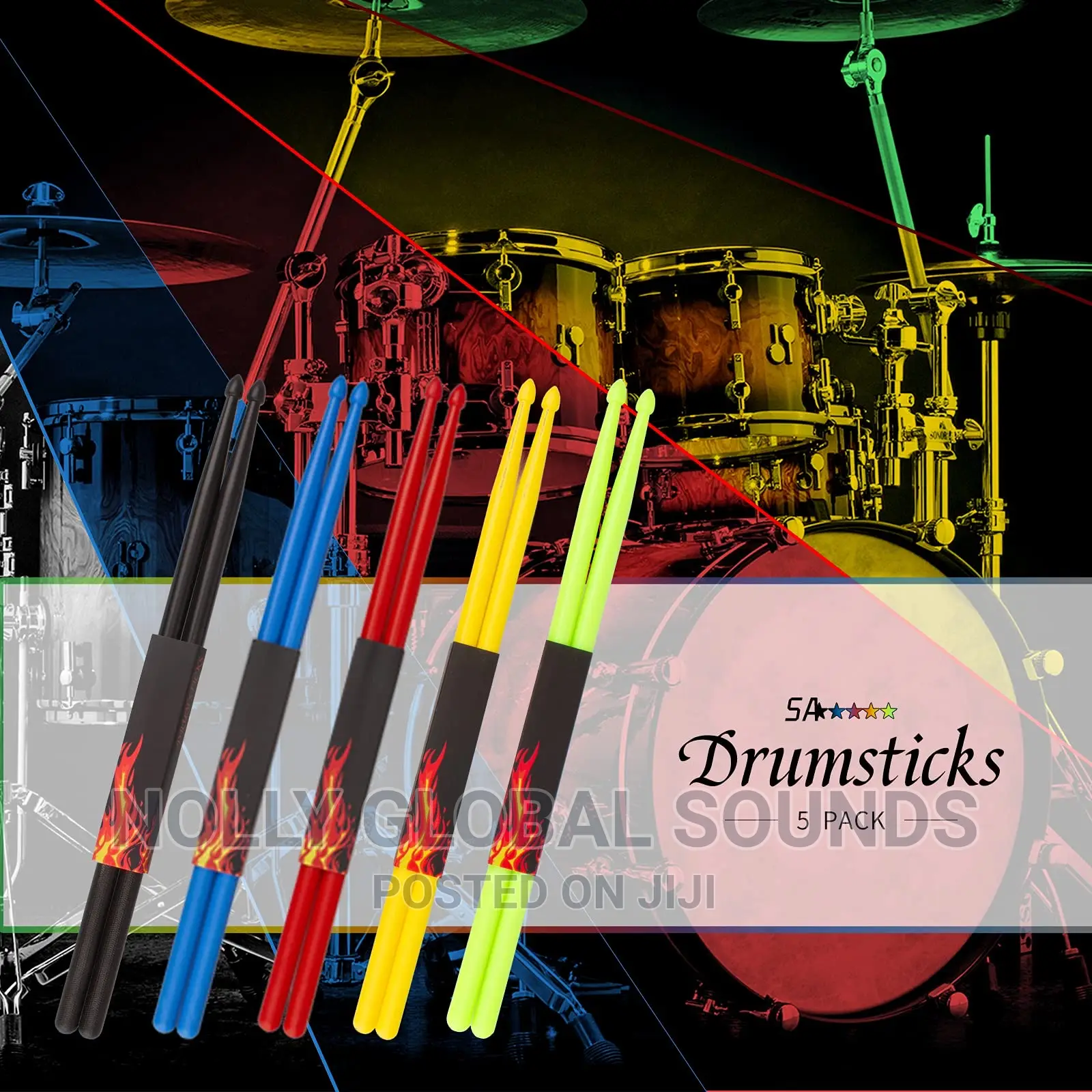 Plastic Drum Stick (Pair) 2pcs
