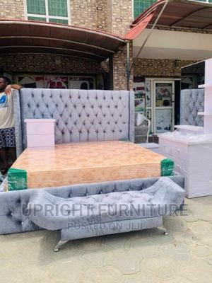 Royal Bedframe 6by6 With Drawers, Footrest Dressing Mirror