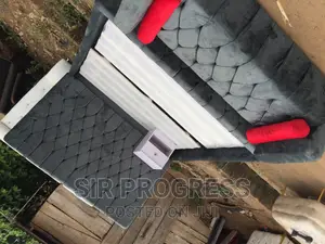 Padded Bedframe With Ottoman and Bedside at Sir Progress