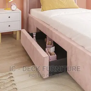 Bdf28 Single Bed Frame 3.5ft X 6ft With Storage Drawer