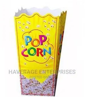 500 Open-Top Paper Popcorn Box and Bag