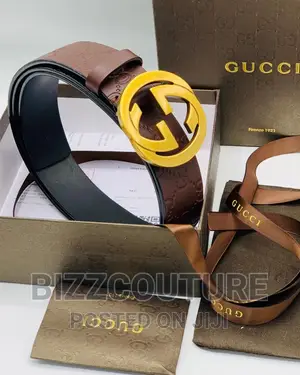 Original Gucci Leather Strap Belts Available in Store