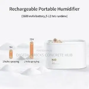 Stylish Wireless Rechargeable Air Humidifier 3600mah