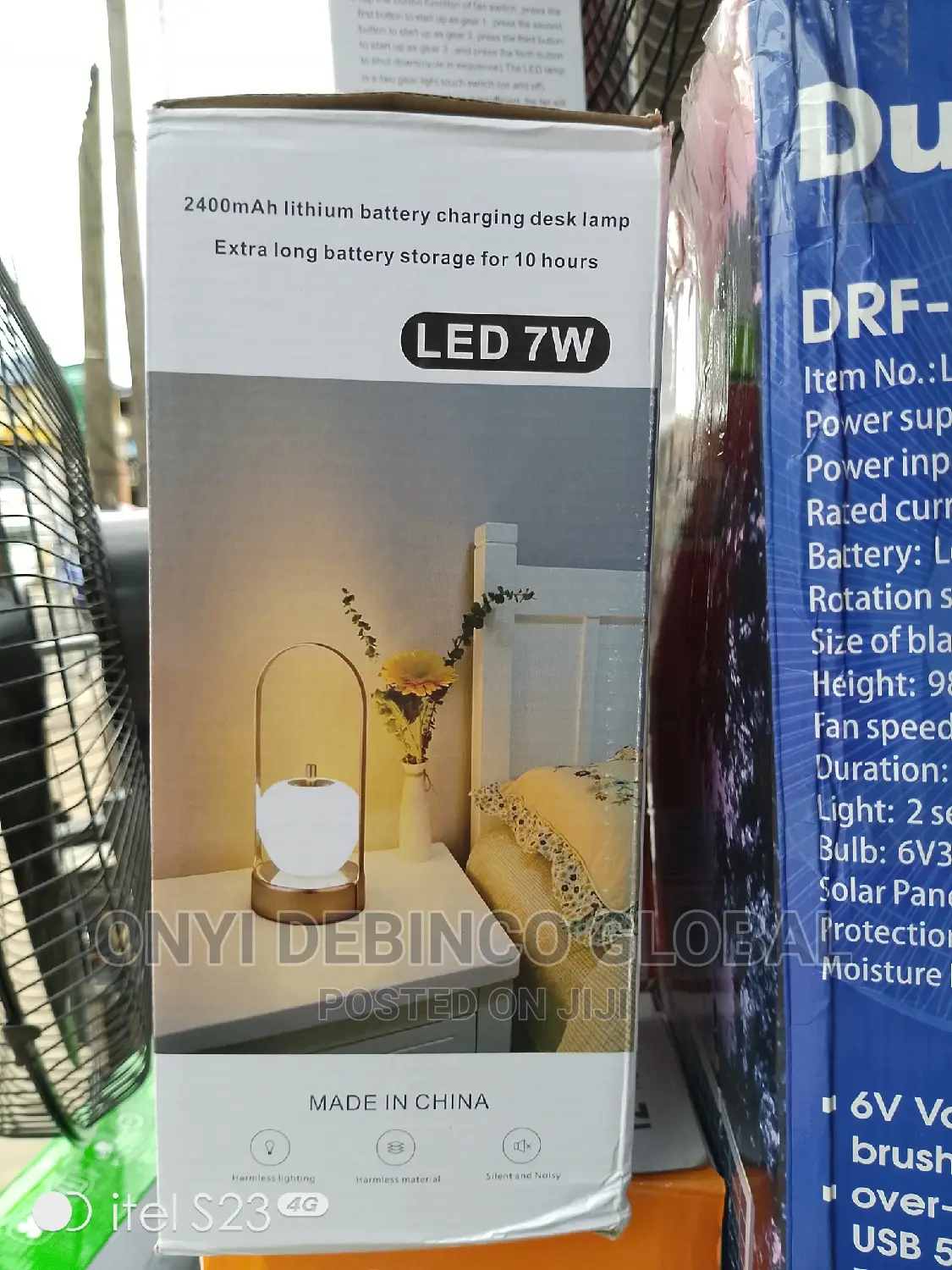 Modern Round Apple Led Rechargeable Table Lamp for Bedroom