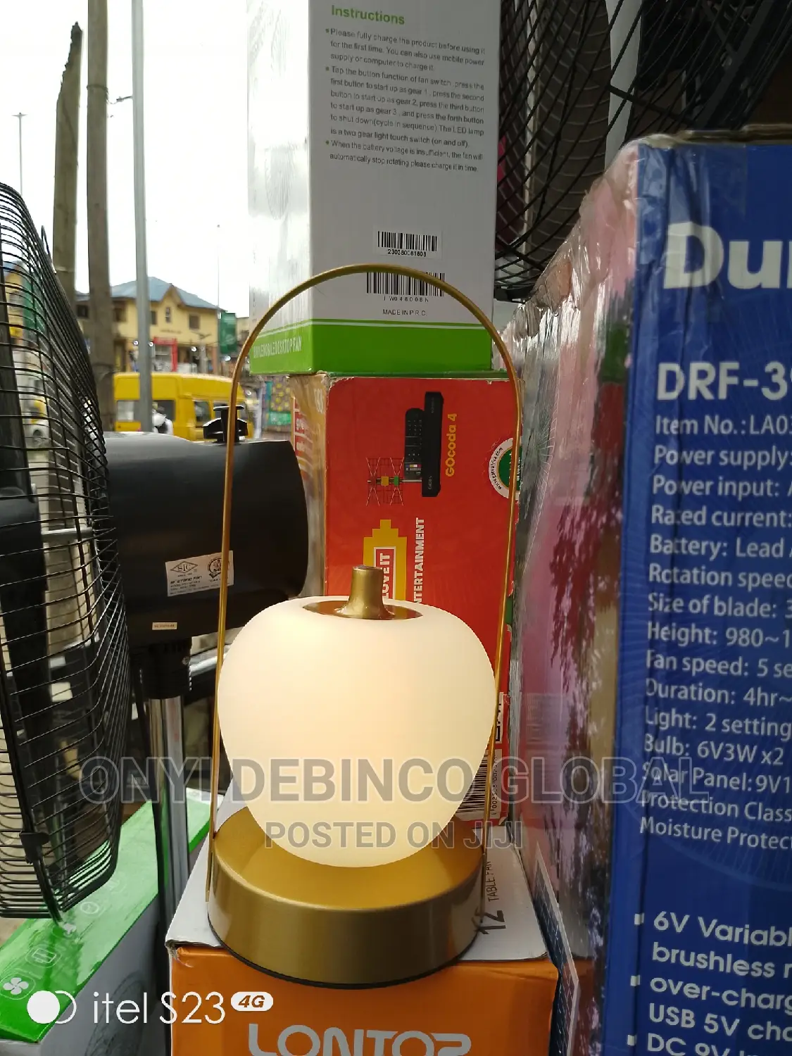 Modern Round Apple Led Rechargeable Table Lamp for Bedroom