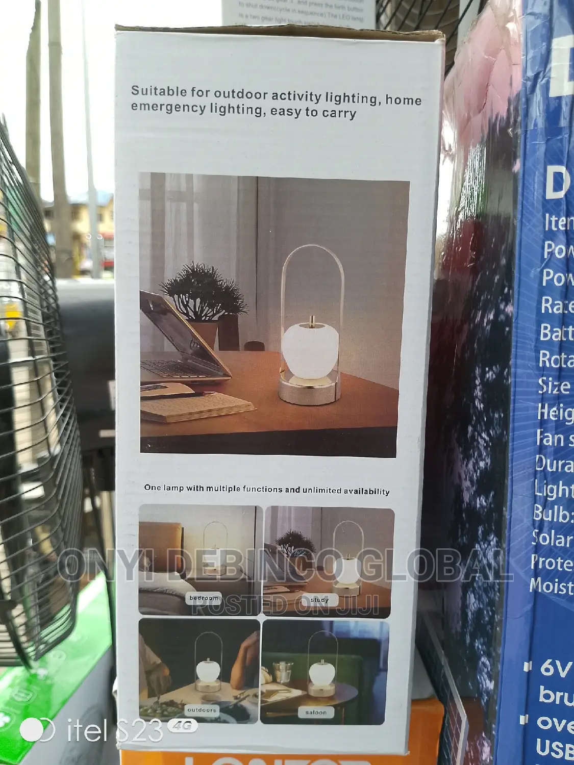 Modern Round Apple Led Rechargeable Table Lamp for Bedroom