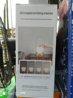 Modern Round Apple Led Rechargeable Table Lamp for Bedroom