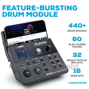 Alesis Nitro Mesh Kit Electric Drum Set With Pads, Bluetooth