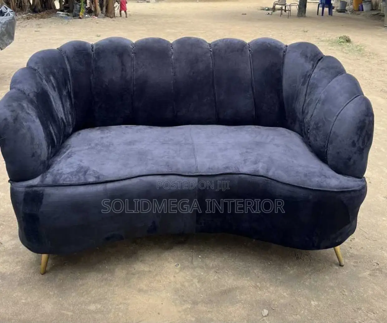 Solid Interior Single 2 Seater Sofa