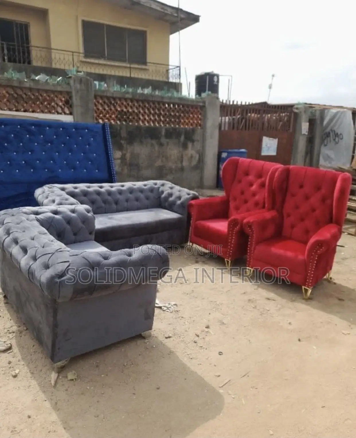 Solid Interior Full Set of Sofa