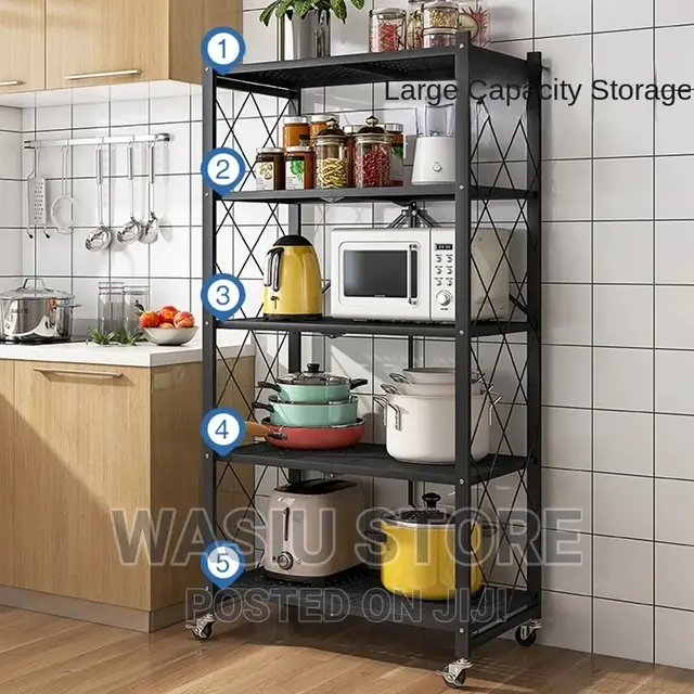 Foldable Storage Rack - 5 Layers