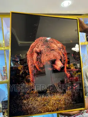 Luxury Crystal Wall Frame With Gold Edge